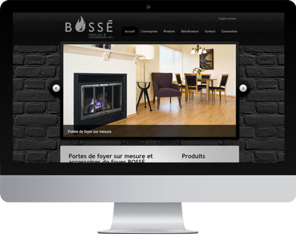 Bossé – Conception site Internet