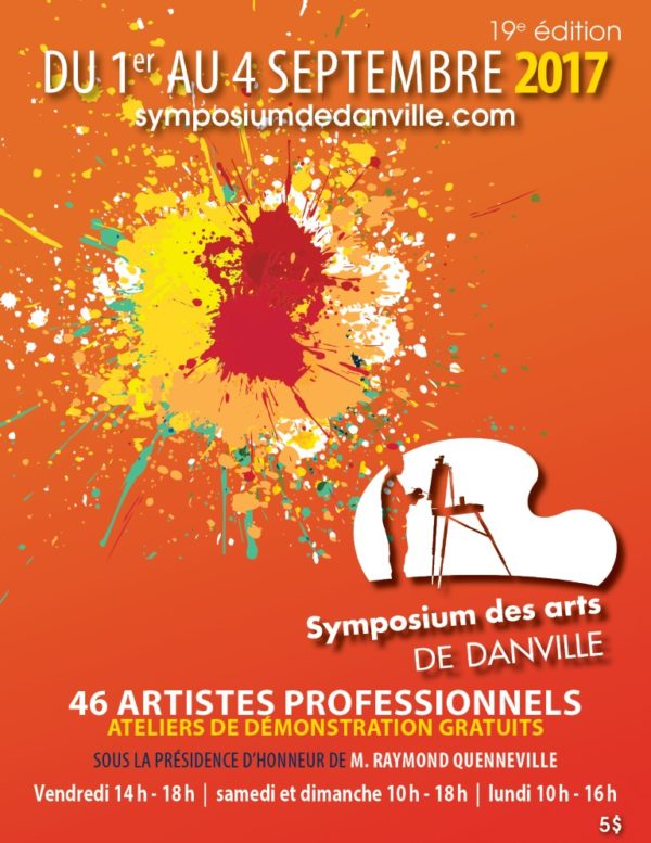 Symposium des arts de Danville – Conception affiche, feuillet, brochure