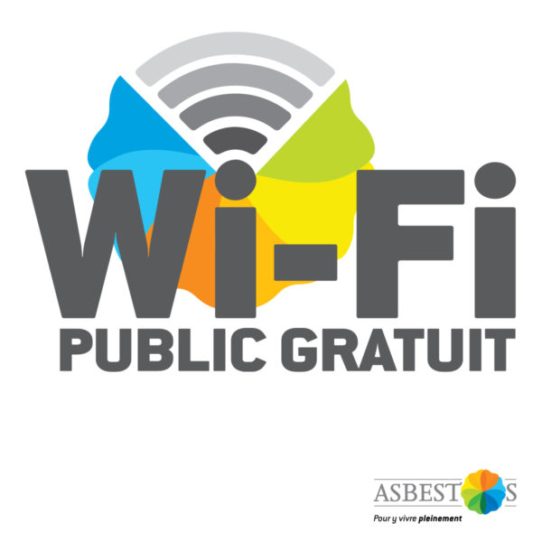 Ville d’Asbestos – Conception logo Wi-fi